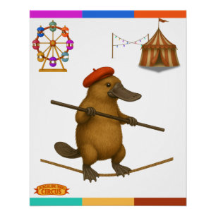 Plato Schnabeltier Seiltänzer Poster