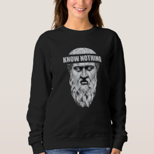 Plato Sokrates Aristoteles Weiß Nichts Delphi Phi Sweatshirt