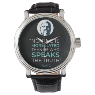 Plato Truth Philosophy Zitat Armbanduhr