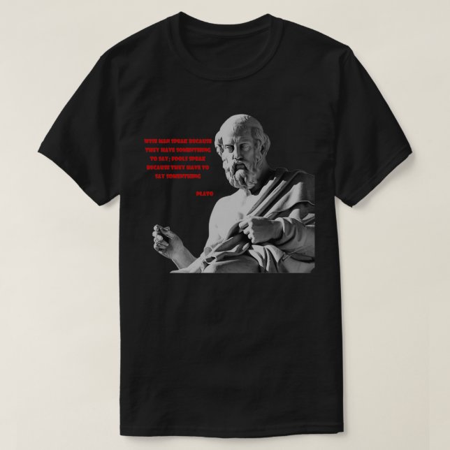 Plato-Zitat 1 T-Shirt (Design vorne)