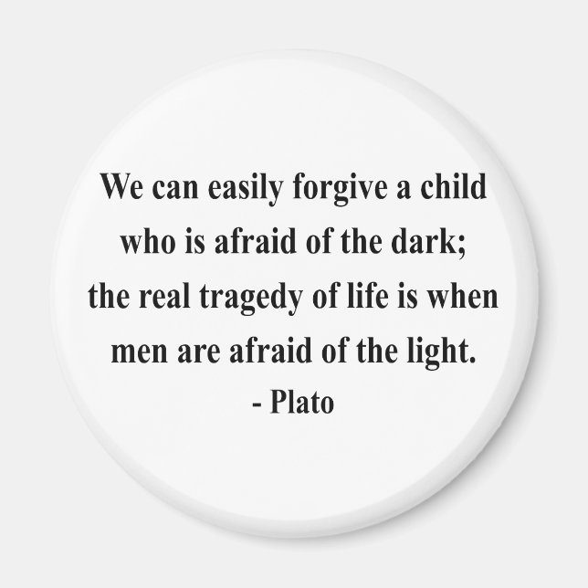 Plato Zitat 5a Magnet (Vorne)