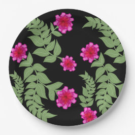 Platon floral pappteller