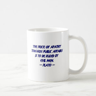 Platon und der Preis der Apathie Tasse