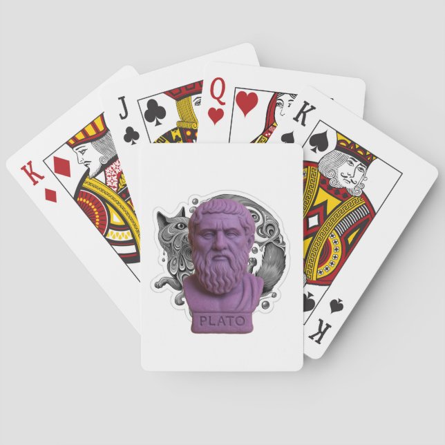 Platons Höhle Enthüllte Klassische Spielkarten (Rückseite)