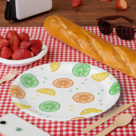 Platos de papel motivos cítricos pappteller