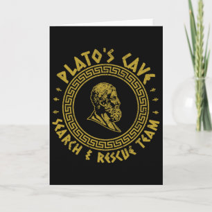 Platos Höhle Such- und Rettungsteams Lustige Philo Karte