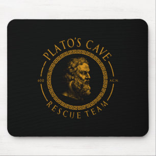 Platos Höhlenrettungsteam Alte griechische Philoso Mousepad