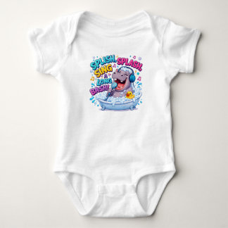 Platsch Plansch Mitmach-Party Nilpferd Baby Strampler
