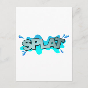 Platsch Postkarte
