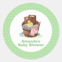 Platsch, Spritz Wäschezuber Gummiente Baby Shower 