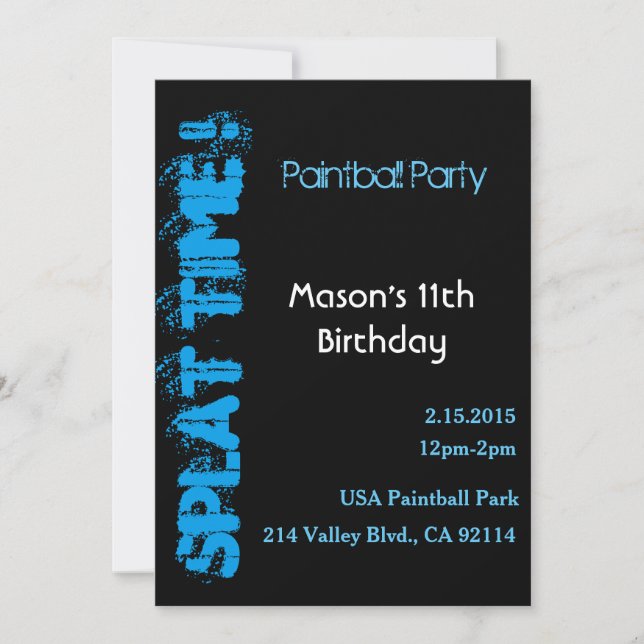 PLATSCHE ZEIT! EINLADUNG (Vorderseite)