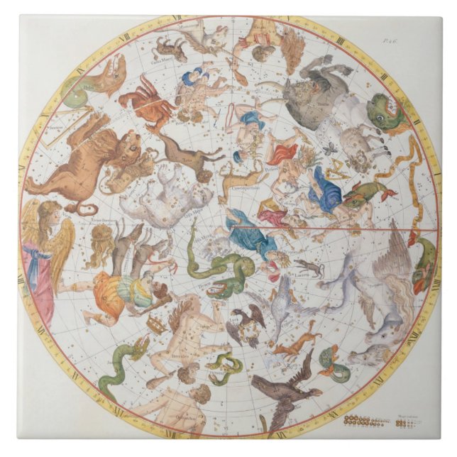 Platte 26 "vom Atlas Coelestis", durch John Fliese (Vorderseite)