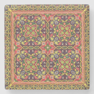 Platte des Entwurfs für Teppiche, 'von den Steinuntersetzer