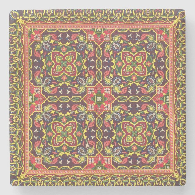 Platte des Entwurfs für Teppiche, 'von den Steinuntersetzer (Vorderseite)