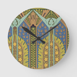 Platte III "von den Studien im Entwurf", c.1874-76 Runde Wanduhr