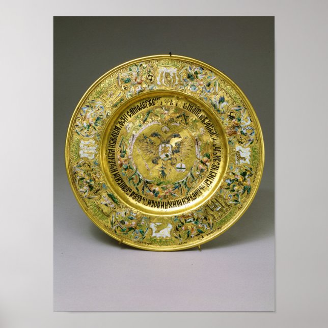 Platte im Besitz von Tsar Alexei Mikhailovich Roma Poster (Vorne)