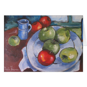 Platte, Krug und Frucht