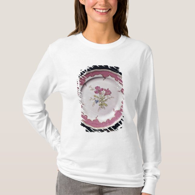 Platte mit botanischem Entwurf T-Shirt (Vorderseite)