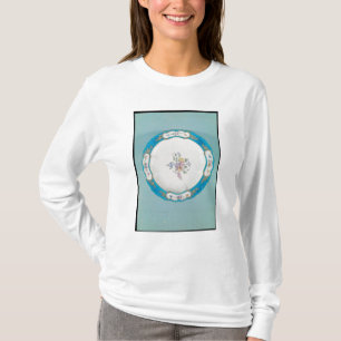 Platte verziert mit einem Blumenmuster, Sevres T-Shirt