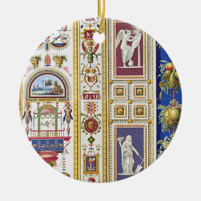 Platte vom RAPHAELLoggia in Vatikan, von Keramik Ornament (Vorne)