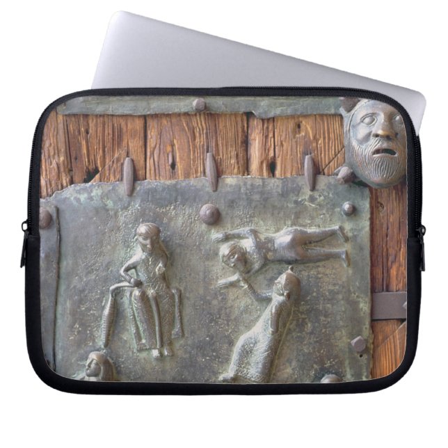 Platte von der links Handtür, 12. Jahrhundert Laptopschutzhülle (Vorderseite)