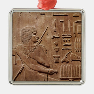 Platte von einer Nische Silbernes Ornament