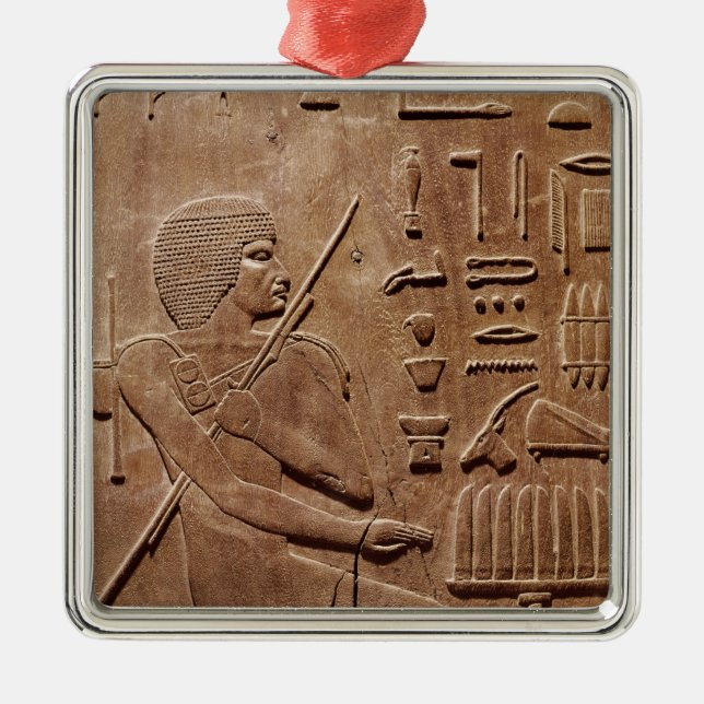 Platte von einer Nische Silbernes Ornament (Vorne)