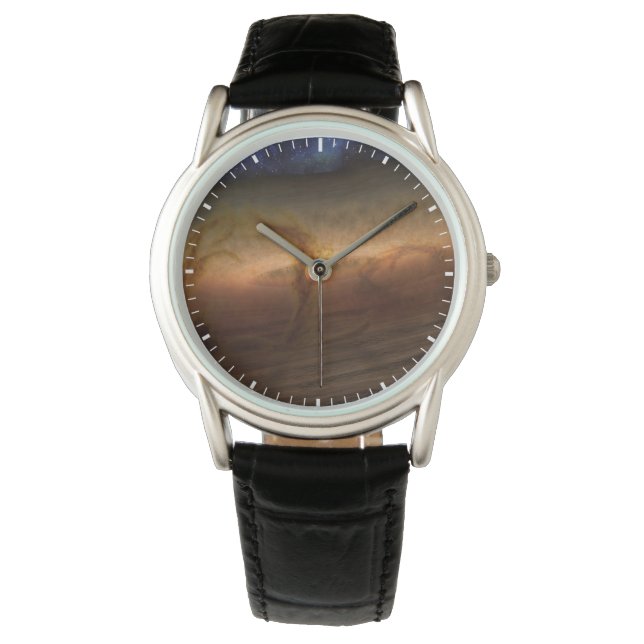 Platten aus planetbildenden Materialien, Rundstein Armbanduhr (Vorderseite)