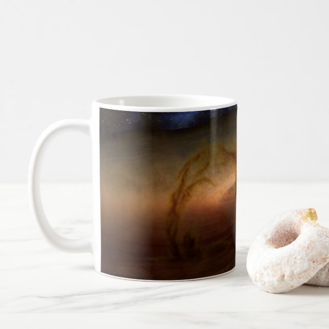 Platten aus planetbildenden Materialien, Rundstein Kaffeetasse (Mit Donut)