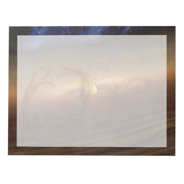 Platten aus planetbildenden Materialien, Rundstein Notizblock (Vorderseite)