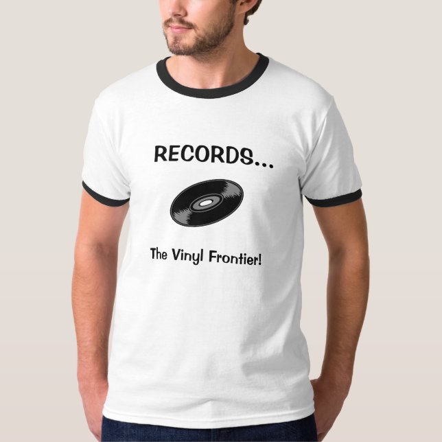 PLATTEN… Die Vinylgrenze! T-Shirt (Vorderseite)