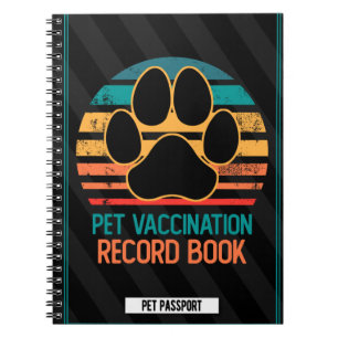 Platten und Pflegeheimpfungen Notizblock