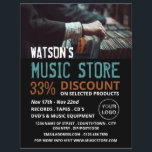 Plattenauswahl, Musik-Store-Werbung Flyer<br><div class="desc">Flyer für die Tonträgerwerbung im Musikgeschäft können im Business Card Store aufgezeichnet werden.</div>