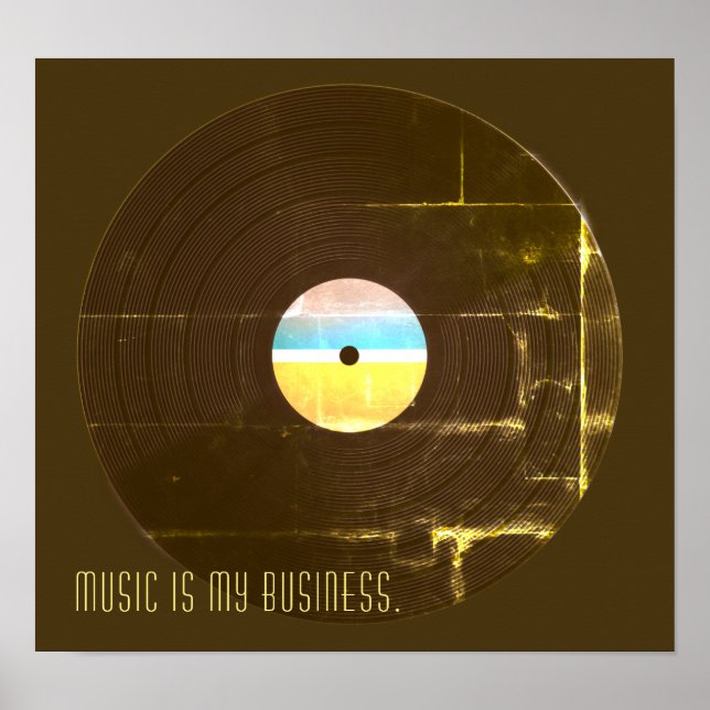 Plattendeckel für Vintage Musical Retro-Platte Poster (Vorne)