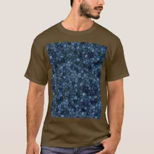 Plattenepithel-Muster in Mitternachtsblau-T - Shir T-Shirt