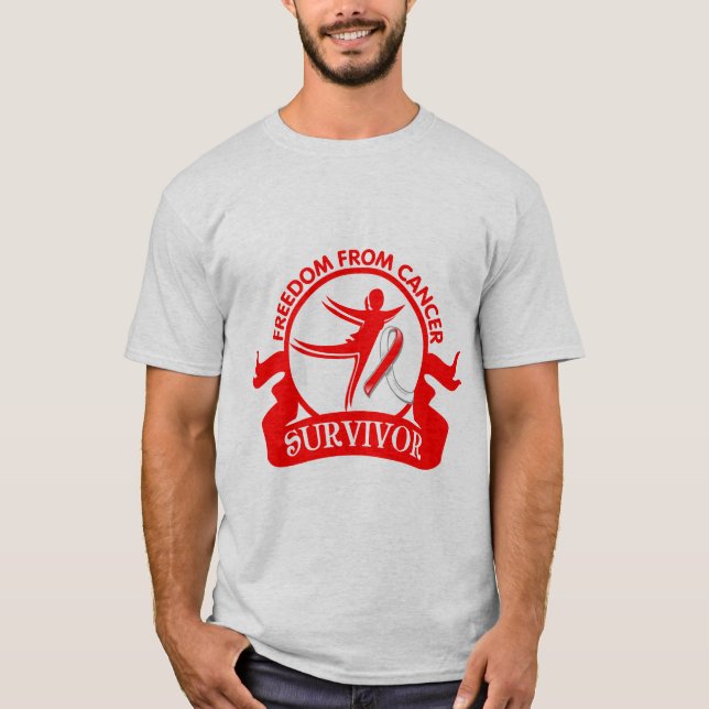 Plattenepithelkarzinom - Freiheit vom Krebs T-Shirt (Vorderseite)