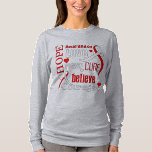 Plattenepithelkarzinom-Hoffnung fasst Collage ab T-Shirt