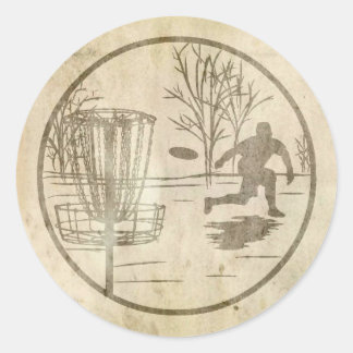 PlattenGolfing Runder Aufkleber