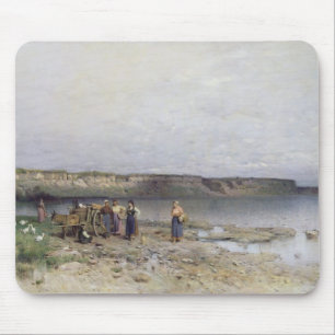 Plattensee mit dem Ufer von Akarattya, 1885 Mousepad