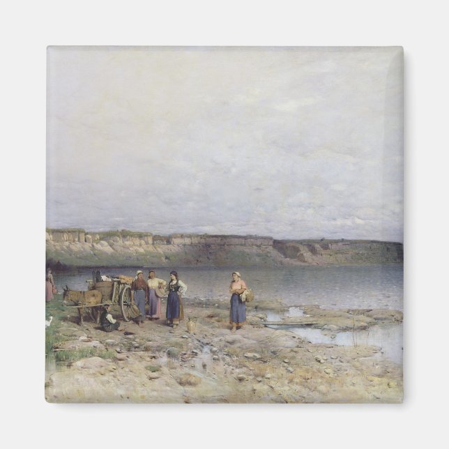 Plattensee mit der Küste von Akarattya, 1885 Magnet (Vorne)