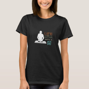 Plattenspieler-DJ-Dance-Musik-Musikproduzent T-Shirt