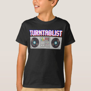Plattenspieler DJ Musikproduzent Techno Turntablis T-Shirt