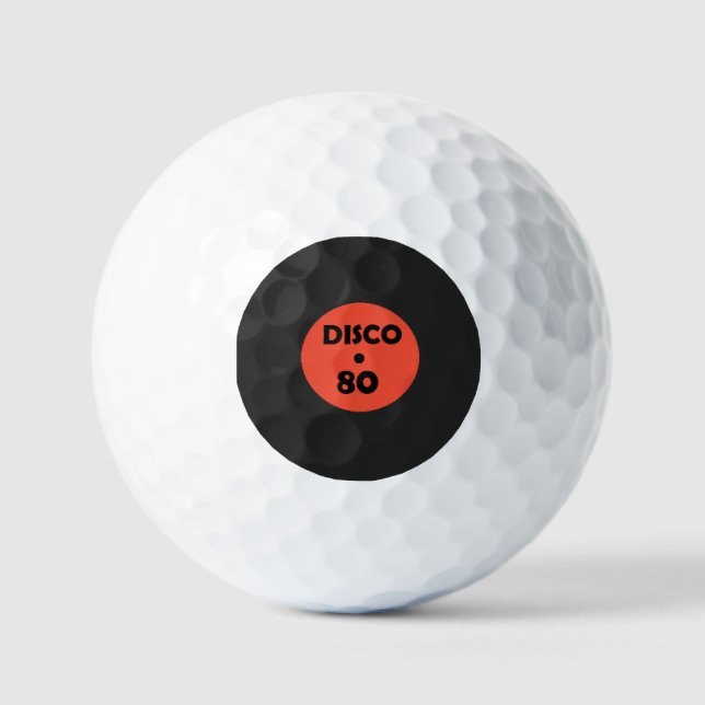 Plattenspieler Golf Balls - Disco Music Party Golfball (Vorderseite)
