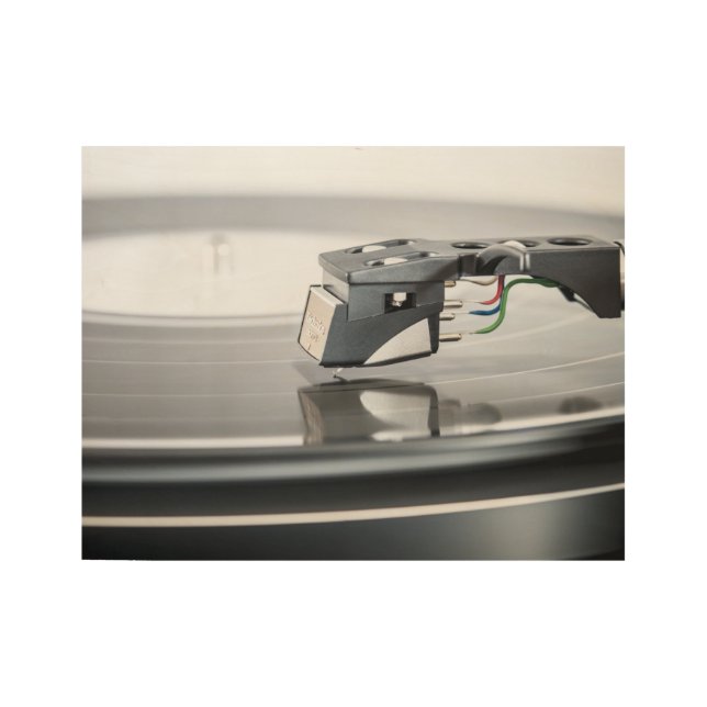 Plattenspieler Holzposter (Vorderseite)