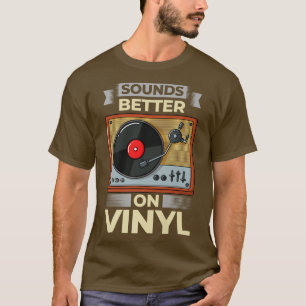 Plattenspieler LP Musik-Album T-Shirt