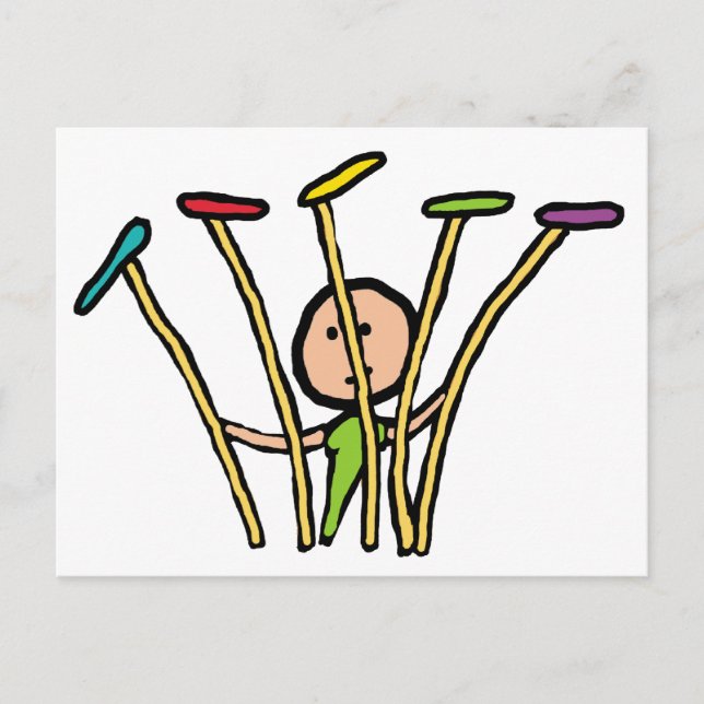 Plattenspinnen Postkarte (Vorderseite)