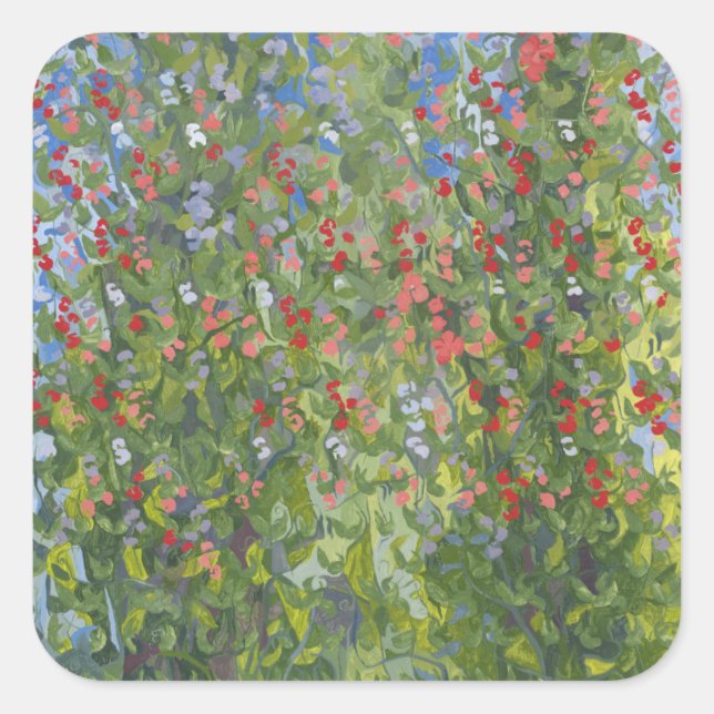 Platterbsen 2014 quadratischer aufkleber (Vorderseite)