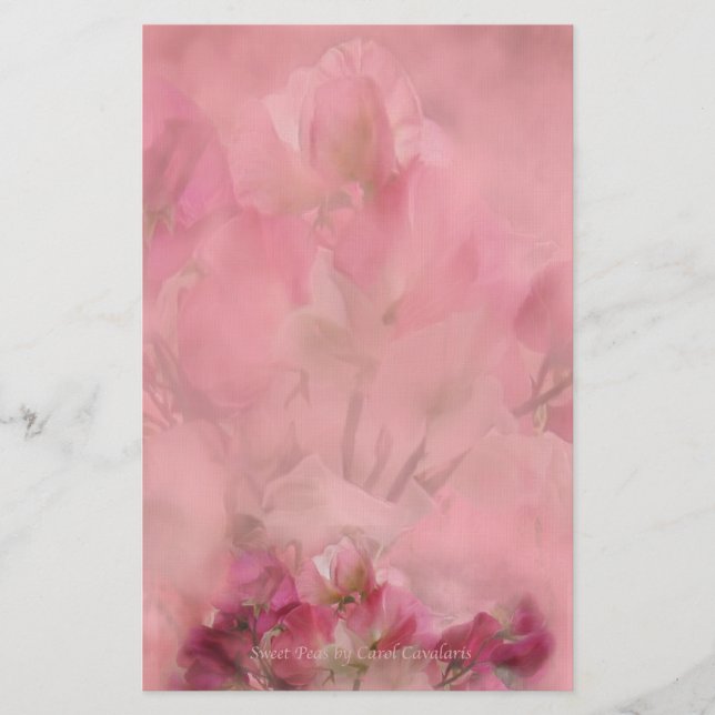 Platterbsen-Briefpapier Briefpapier (Vorderseite)