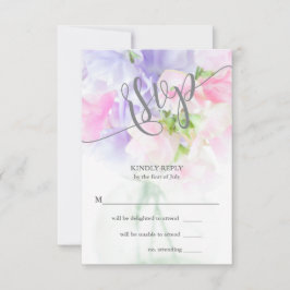 Platterbsen DER FLÜGEL-CHIC-WEDD RSVP Karte