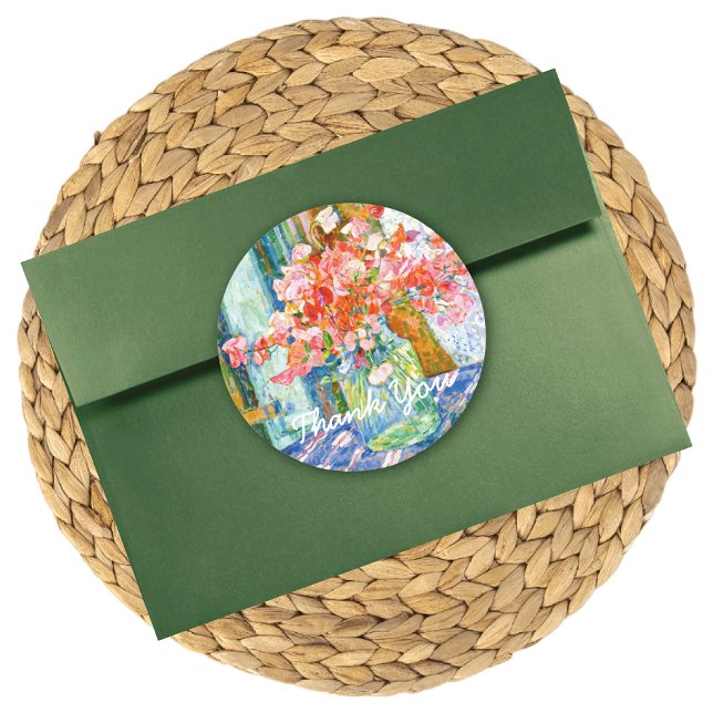 Platterbsen in einem Mason Jar Runder Aufkleber (Von Creator hochgeladen)